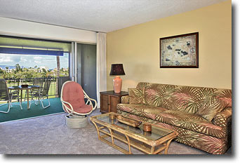 Maui Eldorado Vacation Apartment A-204 Living Area