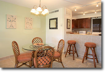 Maui Eldorado Vacation Rentals H-204 Dining Area