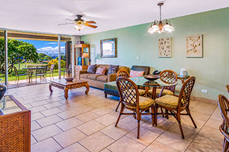 Maui Eldorado Condo Rentals K-112 Living Room