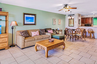 Maui Eldorado Vacation Rental K-112 Living Area