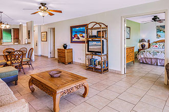 Maui Eldorado Condo Rentals K-112 Living Room