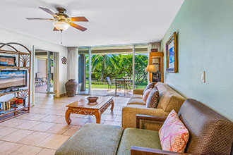 Maui Eldorado Vacation Rental K-112 Living Area