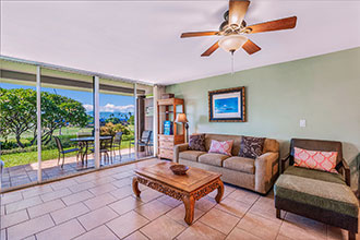 Maui Eldorado Condo Rentals K-112 Living Room