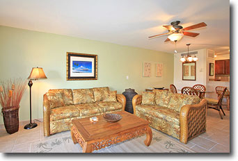 Maui Eldorado Vacation Apartment K-112 Living Area