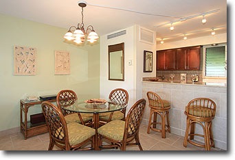 Maui Eldorado Vacation Rental K-112 Dining Area